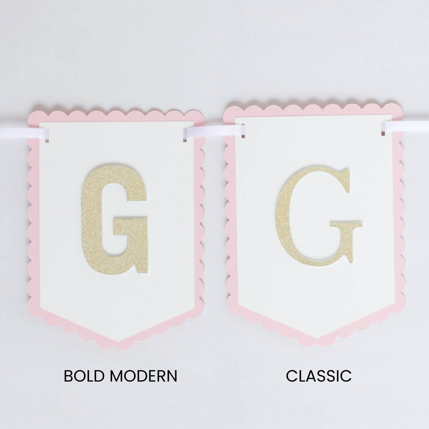 CUSTOM SCALLOPED BANNER