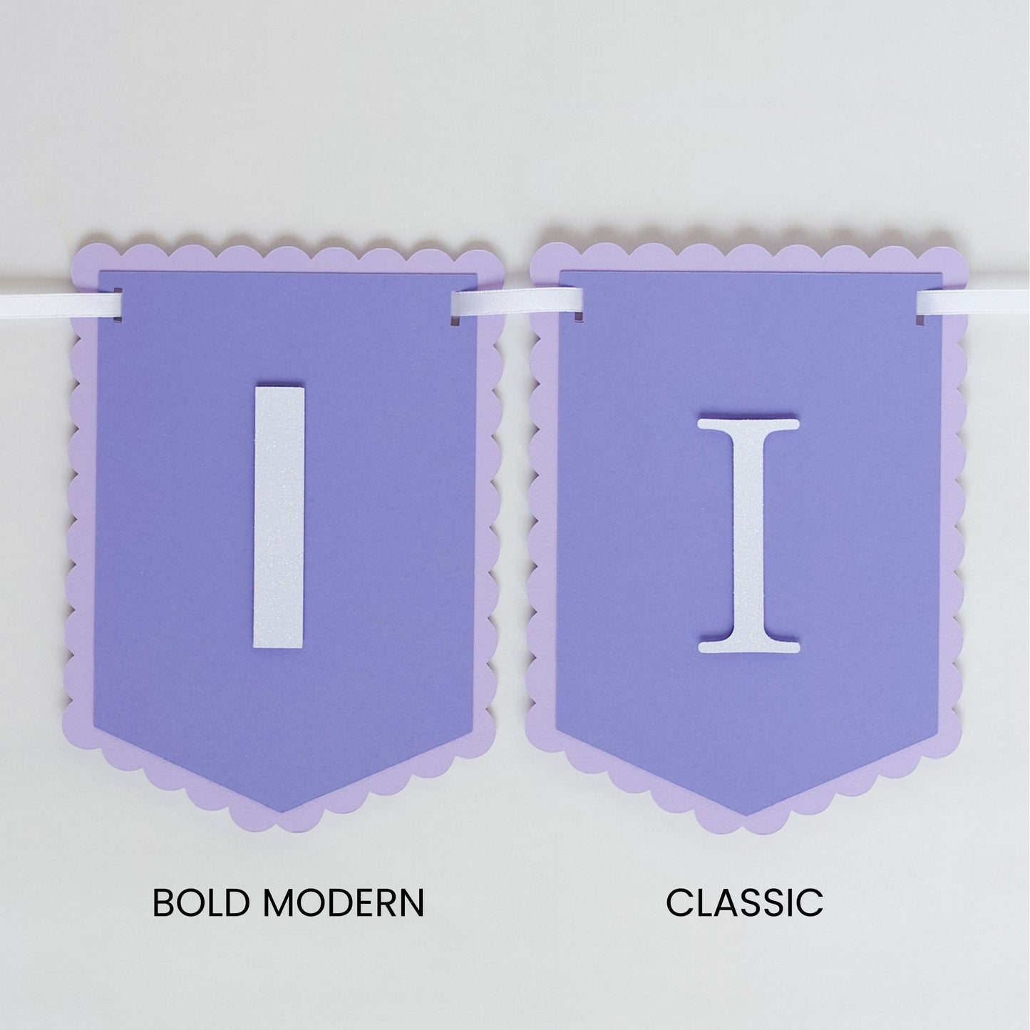 CUSTOM SCALLOPED BANNER
