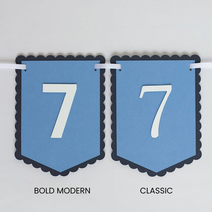 CUSTOM SCALLOPED BANNER