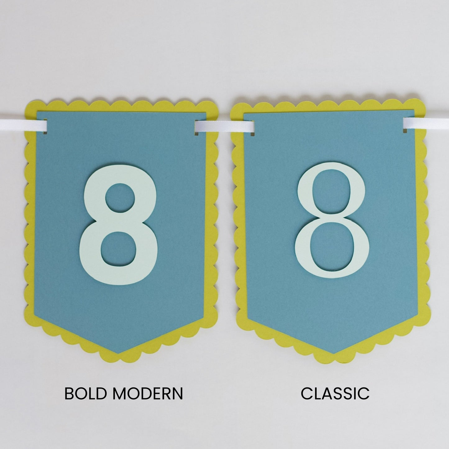 CUSTOM SCALLOPED BANNER