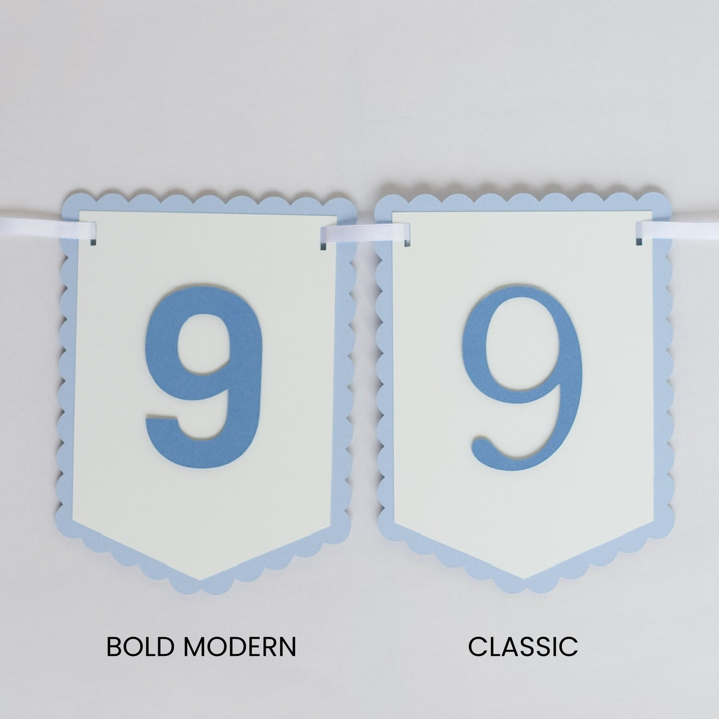 CUSTOM SCALLOPED BANNER
